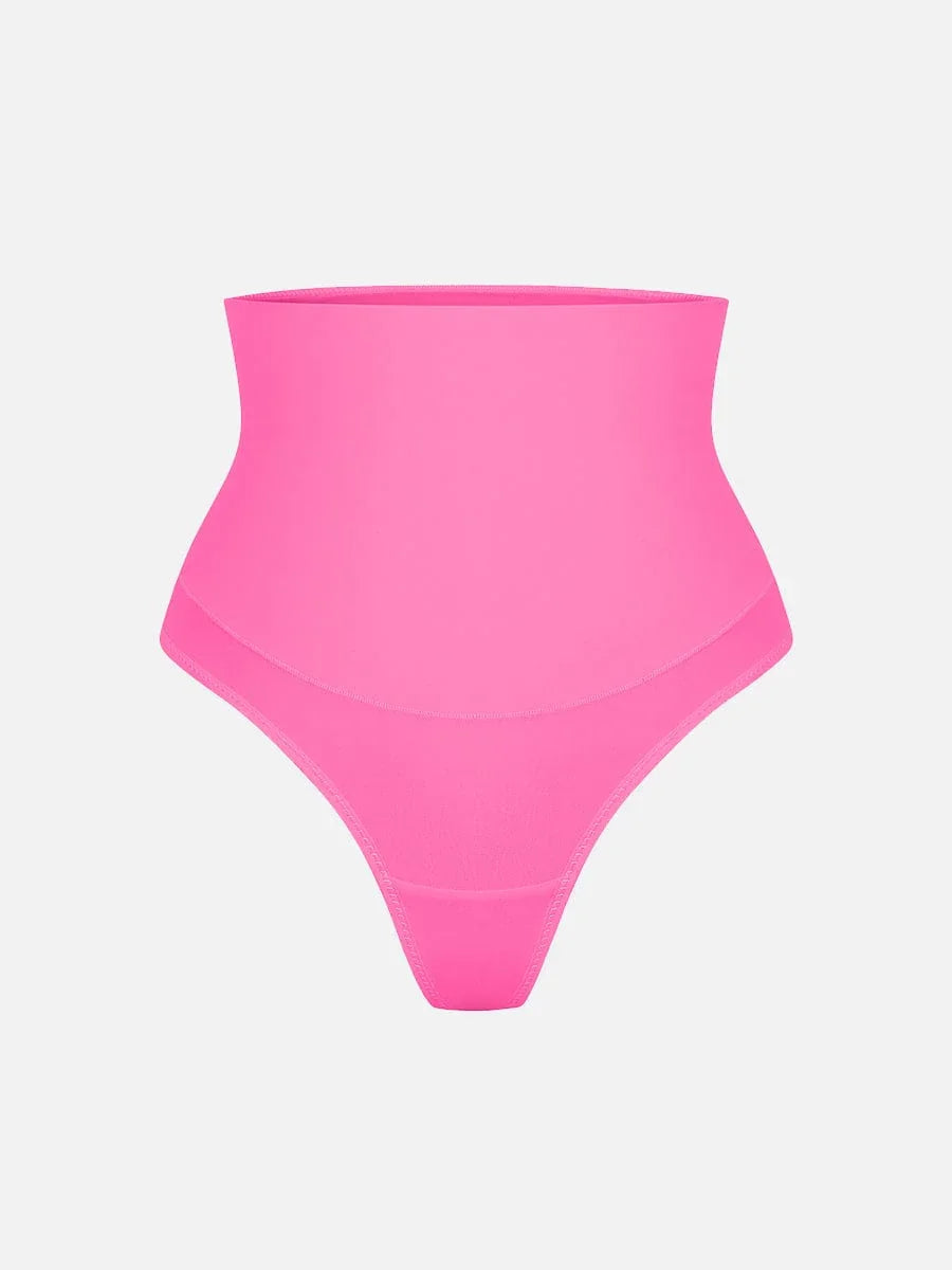 High Waist Tummy Control Thong Shapewear Panties -