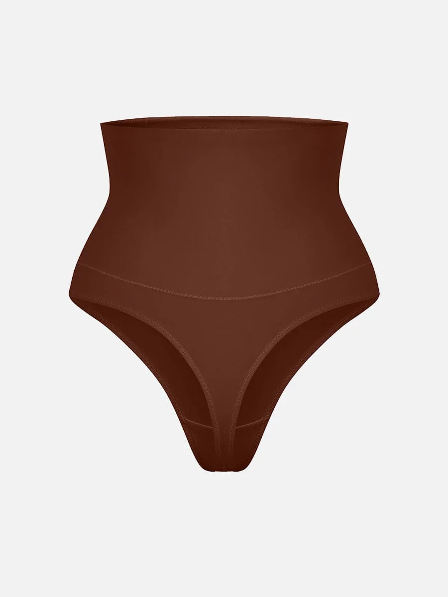 High Waist Tummy Control Thong Shapewear Panties -