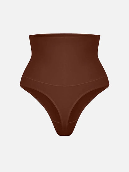 High Waist Tummy Control Thong Shapewear Panties -