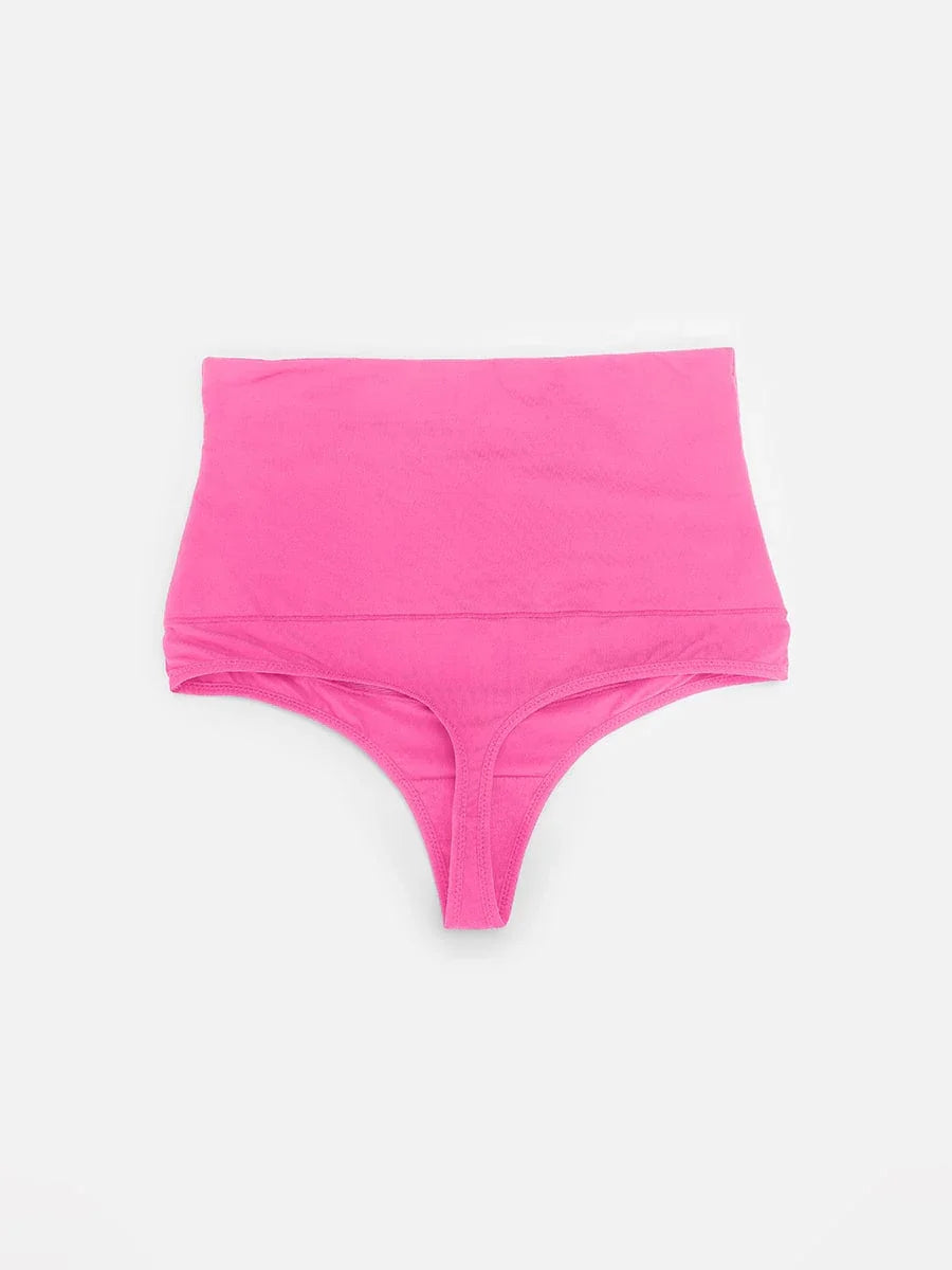 High Waist Tummy Control Thong Shapewear Panties -