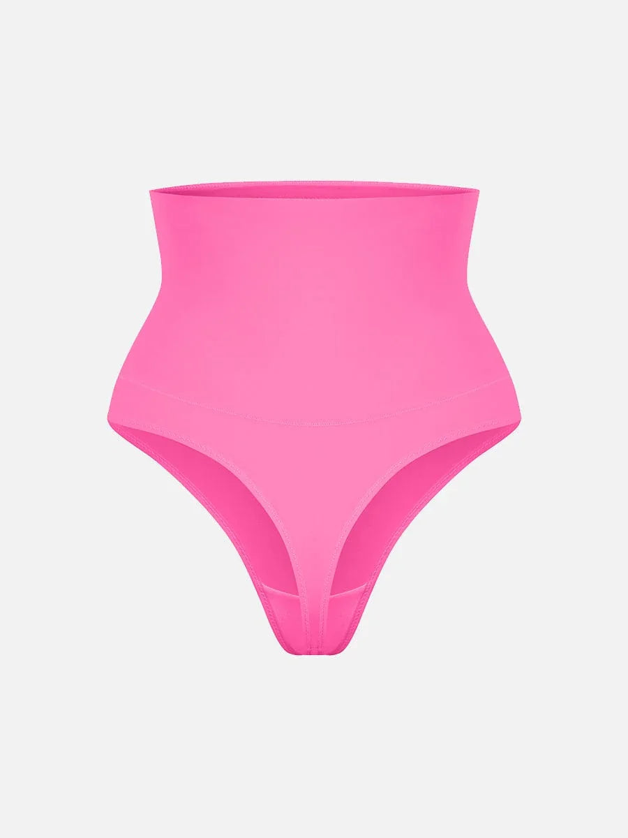 High Waist Tummy Control Thong Shapewear Panties -