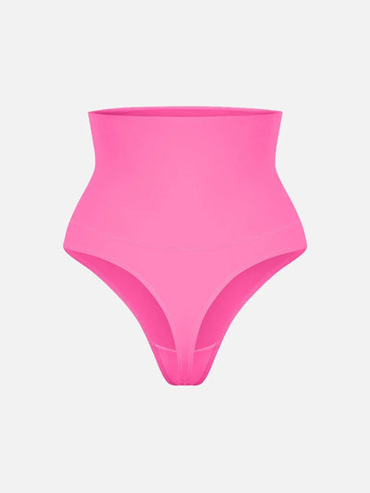 High Waist Tummy Control Thong Shapewear Panties -