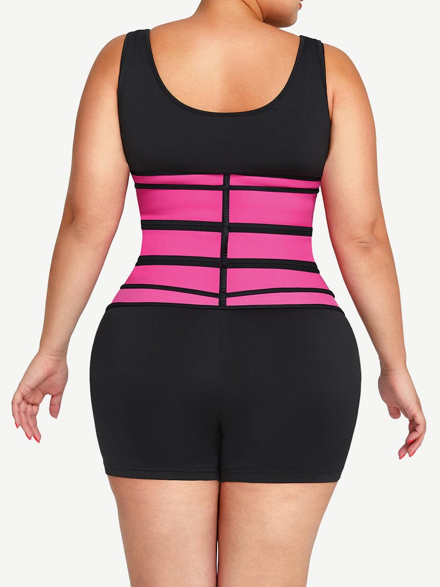 Rose Red Latex Waist Trainer