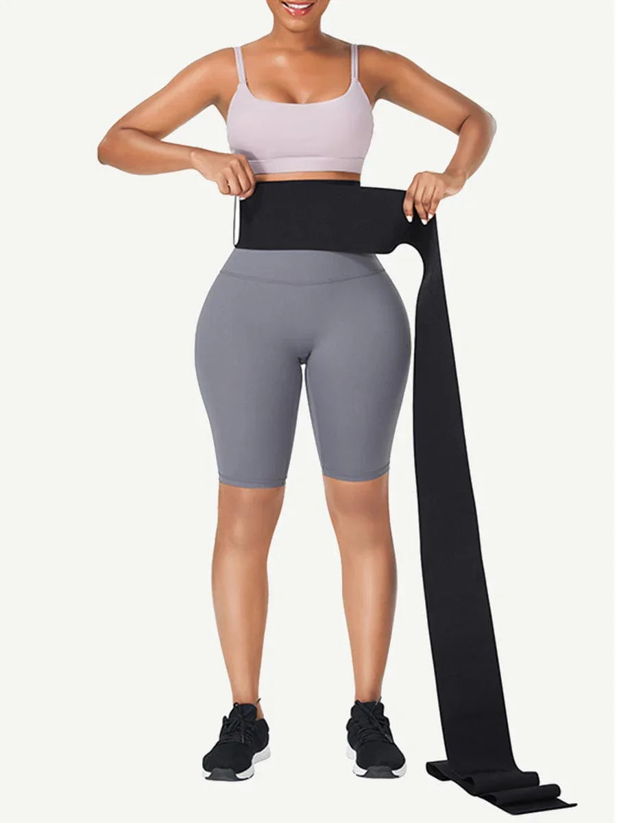 Wholesale Black Latex Tummy Wrap Compression Band Higher Power -