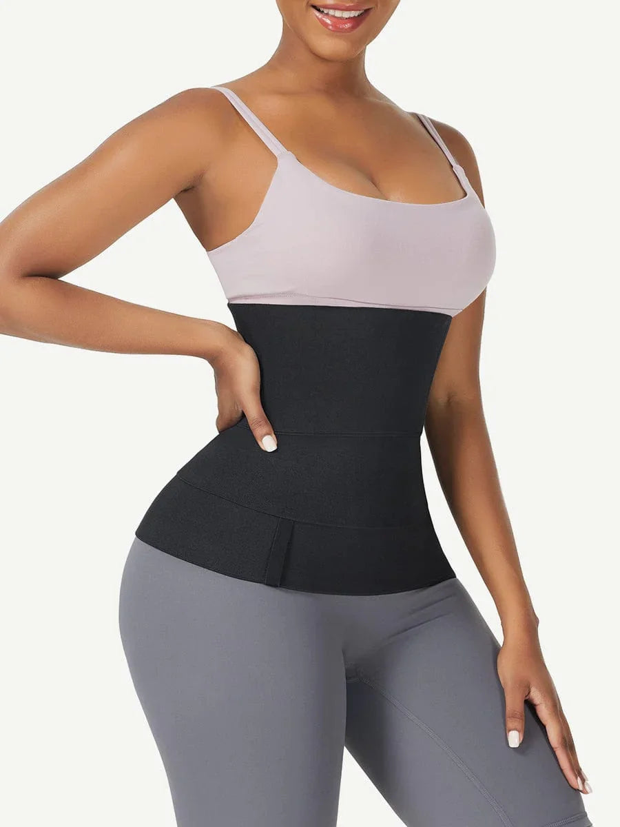 Wholesale Black Latex Tummy Wrap Compression Band Higher Power -