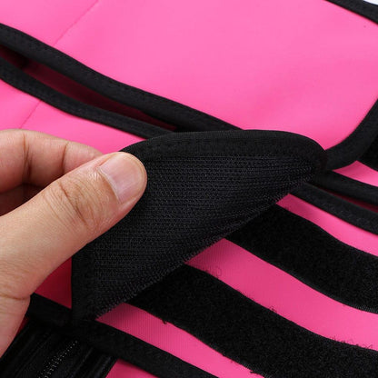 Wholesale Plus Size Black Latex Waist Cincher with Zipper and Adjustable Belt -