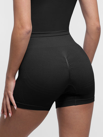 Seamless High-Waisted Peach Buttocks Shaping Yoga Shorts